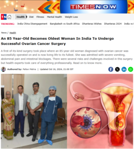 Dr. Vishnu Agrawal - Ovarian Cancer Surgeon in Mumbai - Times Now Mumbai Online - 17th October 2024